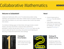 Tablet Screenshot of collaborativemathematics.org